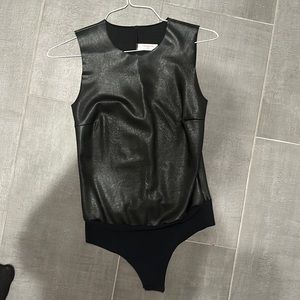 Leather bodysuit